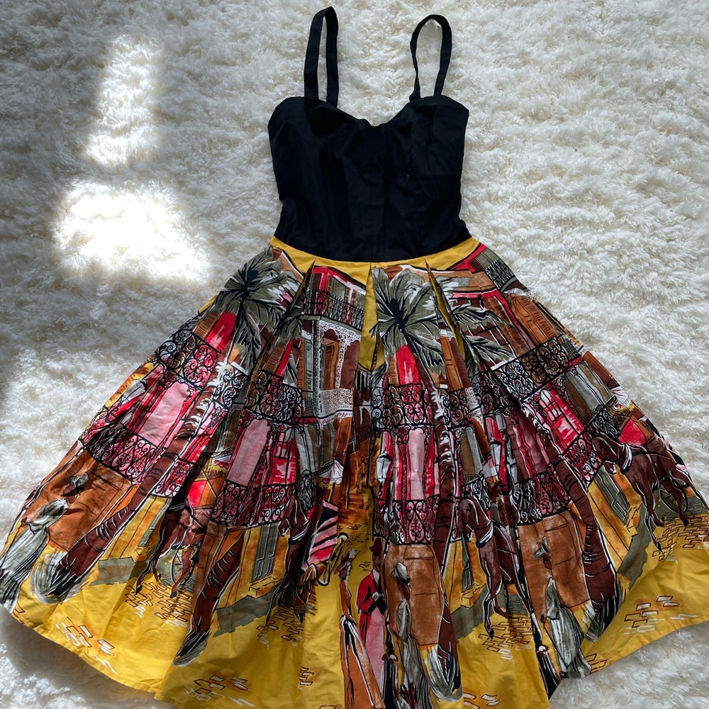 Trashy Diva New Orleans French Quarter printed dress